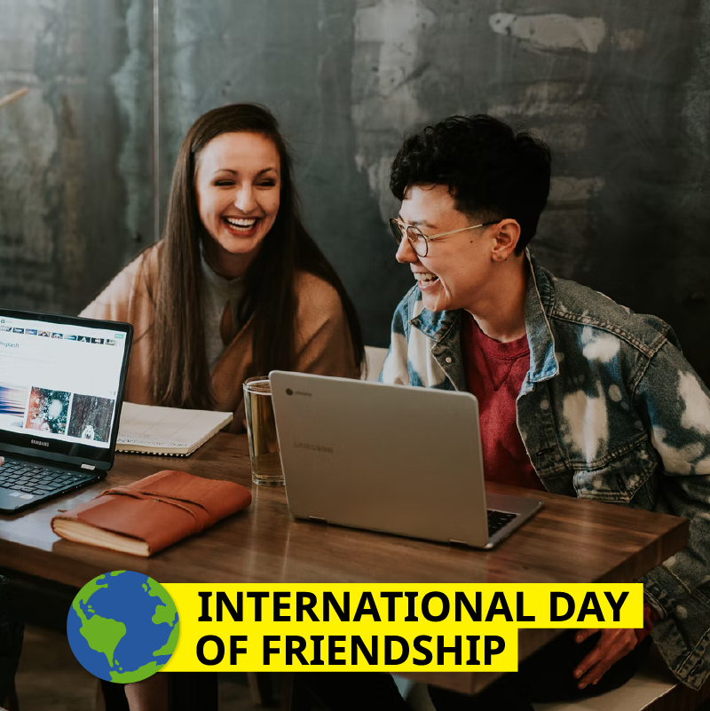 Friendship Day is a day in several countries for celebrating friendship. 👯‍♀️🌎

Friends who are like family, good friends, and even frenemies are cherished on International Day of Friendship on July 30.