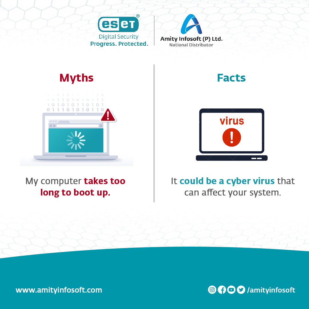 Amityinfosoft's tweet photo. At the time of buying the computer, everything works flawlessly, but after using it for 1 year it slow down automatically. There are some cyber viruses that slow down your device. ESET Internet Security provides solutions and its key features protect devices from threats. https://t.co/KOufp6MV2G