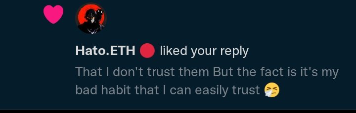 MikasaAcker1810's tweet photo. Am I dreaming or hato seriously liked my tweet😍💥
Thank you ❤️👀 @HatoETH 
@Jacktavo @HeIenaKeller @jarnnft https://t.co/6BihzVngi1