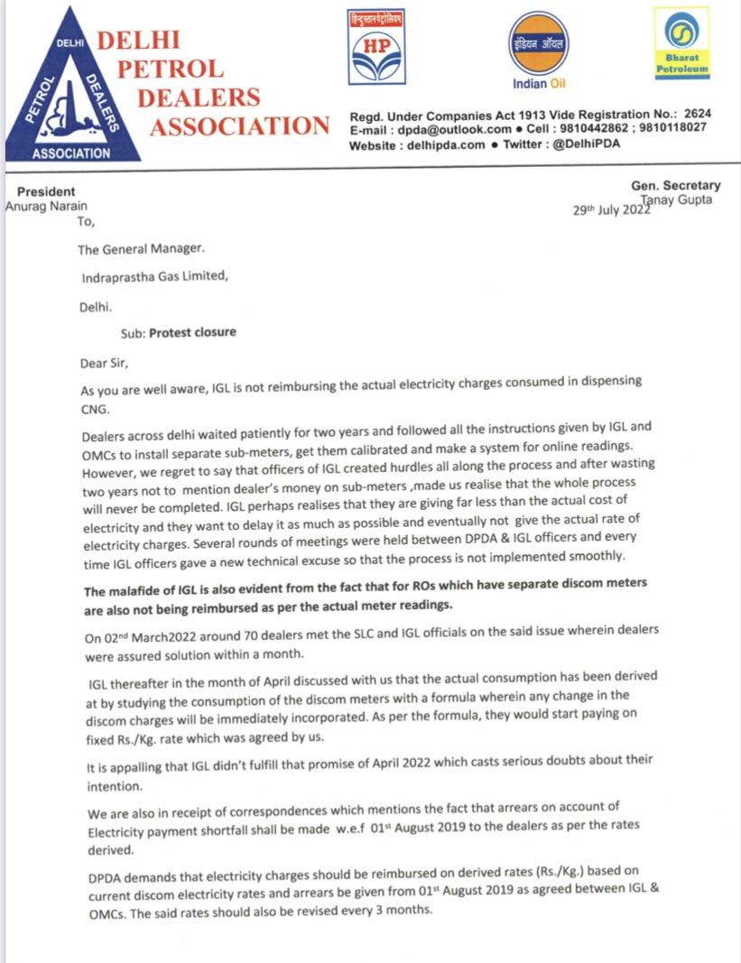 Delhi Petrol Dealers Association (Regd.) tweet media
