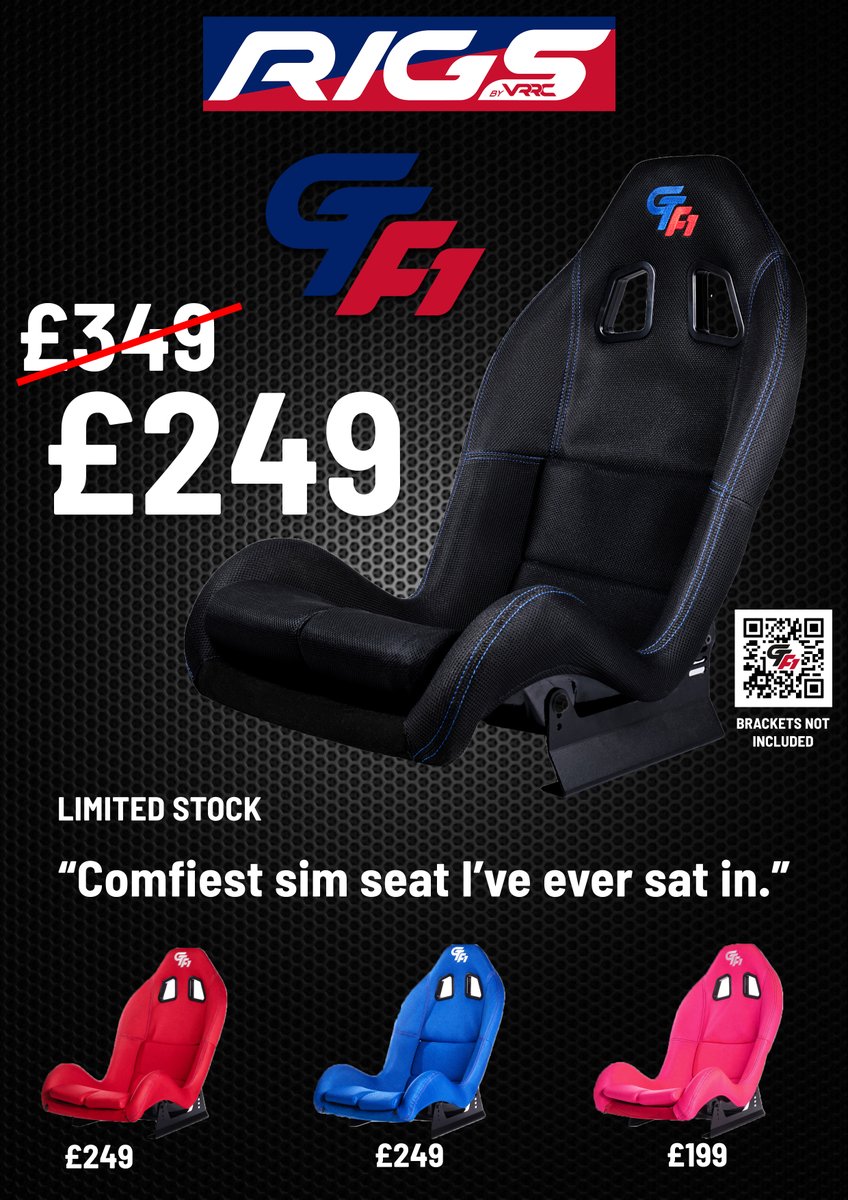 THIS WEEKEND ONLY!!

LIMITED STOCK

virtualrealityracingclub.com/shop/ols/produ…

#esports #simracing #flashsale #summersale #raceseat #simseat