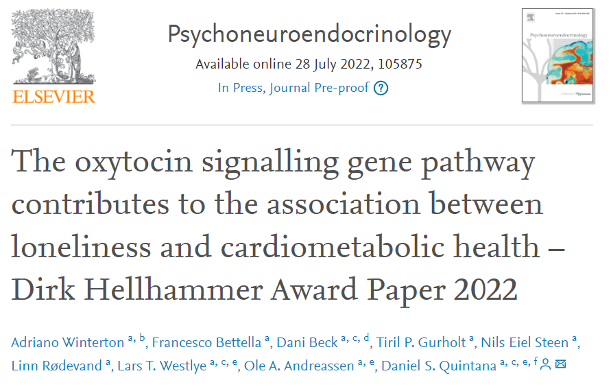 I'm incredibly happy to announce that my third PhD paper on oxytocin pathway polygenic scores for loneliness and BMI is now out! (n=274,457, subsample = 9,796) 🥳 Here is the link to the pre-proof: sciencedirect.com/science/articl…