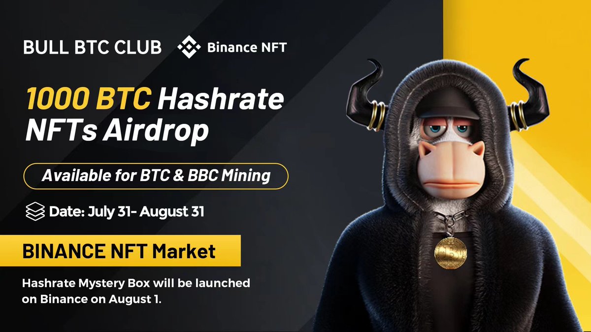 airdropinspect's tweet photo. New airdrop: Bull BTC CLUB
Total Reward: 1,000 NFTs
Rate: ⭐️⭐️⭐️⭐️
Winners: 1,000 Random
Distribution: within a week after airdrop ends

Airdrop Link: https://t.co/zCAshUeA0i

#Airdrop #Airdrops #Airdropinspector #BSC #BullBTCCLUB #NFTs #Crypto #Bitcoin https://t.co/mXgH6fZAux