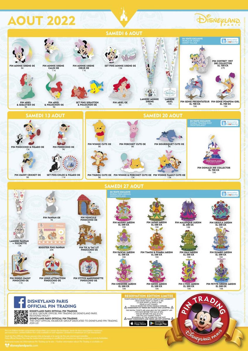 BlogDLP's tweet image. Here are all of the pins releasing at Disneyland Paris over the month of August! 📌 

We absolutely love the Pinocchio collection! 

#DisneylandParis