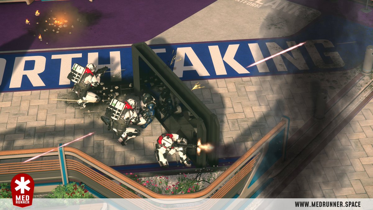 "Medrunner teams are on site and engaged in combat operations to save lifes.

Even during attacks like these, our clients can count on us."

#SiegeOfOrison #StarCitizen <a href="/RobertsSpaceInd/">Star Citizen</a> 

medrunner.space