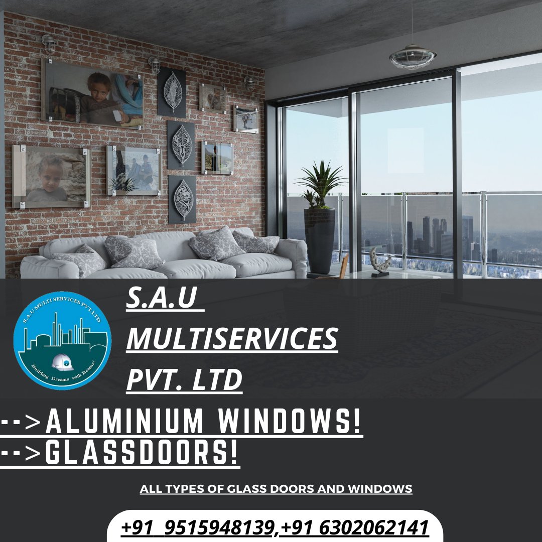 SAUMULTISERVICE's tweet photo. ALLUMINIUM DOORS AND GLASS WINDOWS.
ALL TYPES OF GLASS DOORS AND DOORS!
CONTACT @SAUMULTISERVICE
#saumultiservicespvtltd #saumultiservices #AluminumWindows #alluminium #aluminiumdoors #upvcwindows #upvc #uPVCdoors #alluminiumframes #interiordesign #interior #exterior https://t.co/FO5XxYKKmm