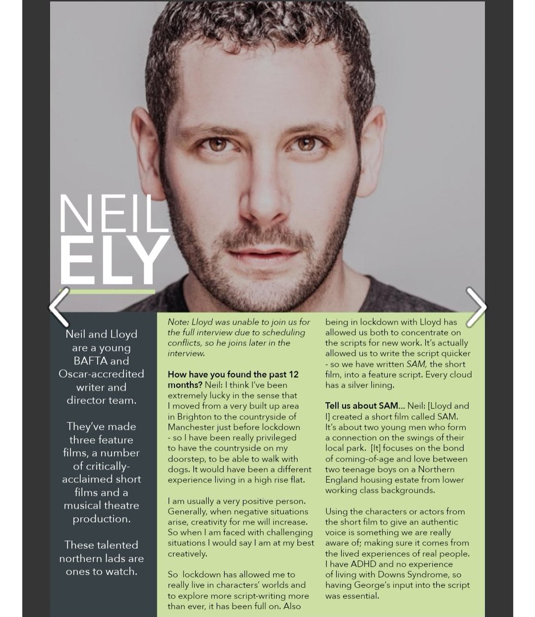 Eyre&ElyProductions (@eyreandely) on Twitter photo Interview with the awesome <a href="/CoopRespectLGBT/">Co-op Respect</a> magazine with the fabulous @Nee_Nee_1971
😍 <a href="/SAM_FilmUK/">SAM Film UK</a> available to watch on #All4 <a href="/irisprize/">Iris Prize LGBTQ+ Film Festival</a>
issuu.com/co-oprespect/d… Interview with the awesome <a href="/CoopRespectLGBT/">Co-op Respect</a> magazine with the fabulous @Nee_Nee_1971
😍 <a href="/SAM_FilmUK/">SAM Film UK</a> available to watch on #All4 <a href="/irisprize/">Iris Prize LGBTQ+ Film Festival</a>
issuu.com/co-oprespect/d…
