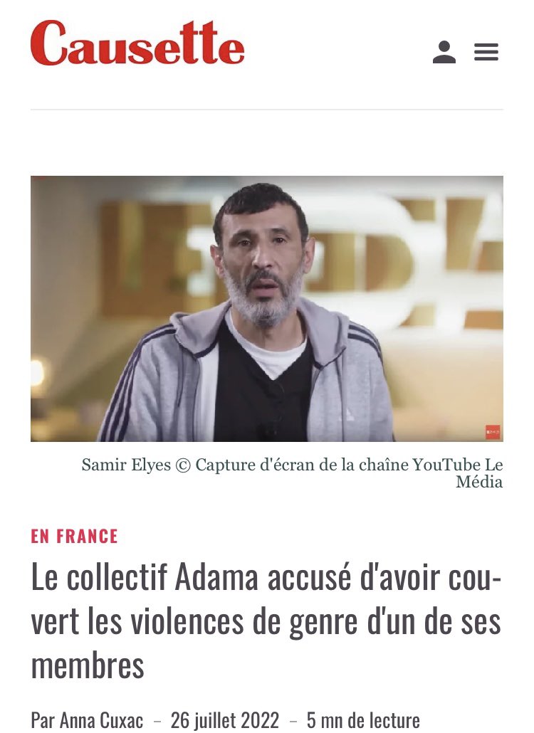 Bonjour <a href="/CausetteLeMag/">CausetteLeMag</a> 
Pourquoi n’employez-vous pas les bons termes ? Deux FEMMES se plaignent de violences sexistes et vous parlez de « violences de genre ». Le mot « femme » serait-il devenu un gros mot ? Les plaignantes sont des FEMMES.