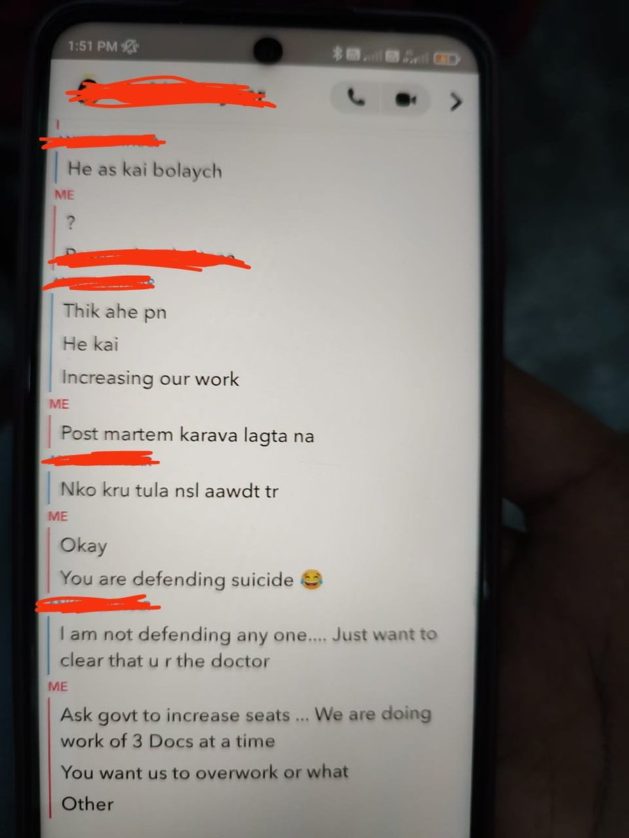 Pankajjape's tweet photo. I sent a snap to my friends on snapchat regarding increasing suicides in the community is increasing workload of doctors ... Essence was don't do suicide and we want less ppl to commit suicide ...
See what reply I got ...

Ppl are defending suicide just to make doctors work https://t.co/hXCyk2H8Dw