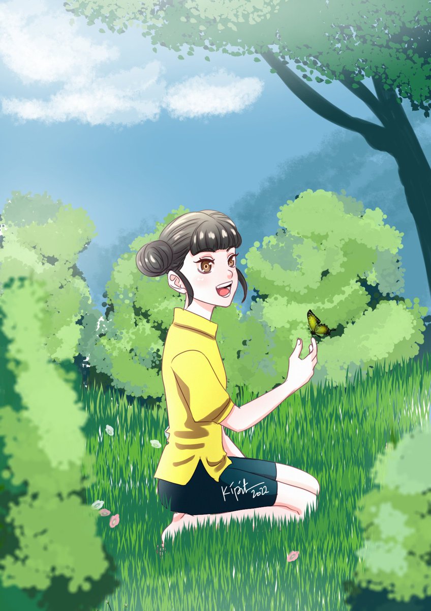 kipitdrawsss's tweet photo. heh! aku ya 😩 niatnya cuma buat pohon satu kenapa malah jadi satu paket 🤦 #art #Artist #artidn #digitalart https://t.co/y54bjrsGCS