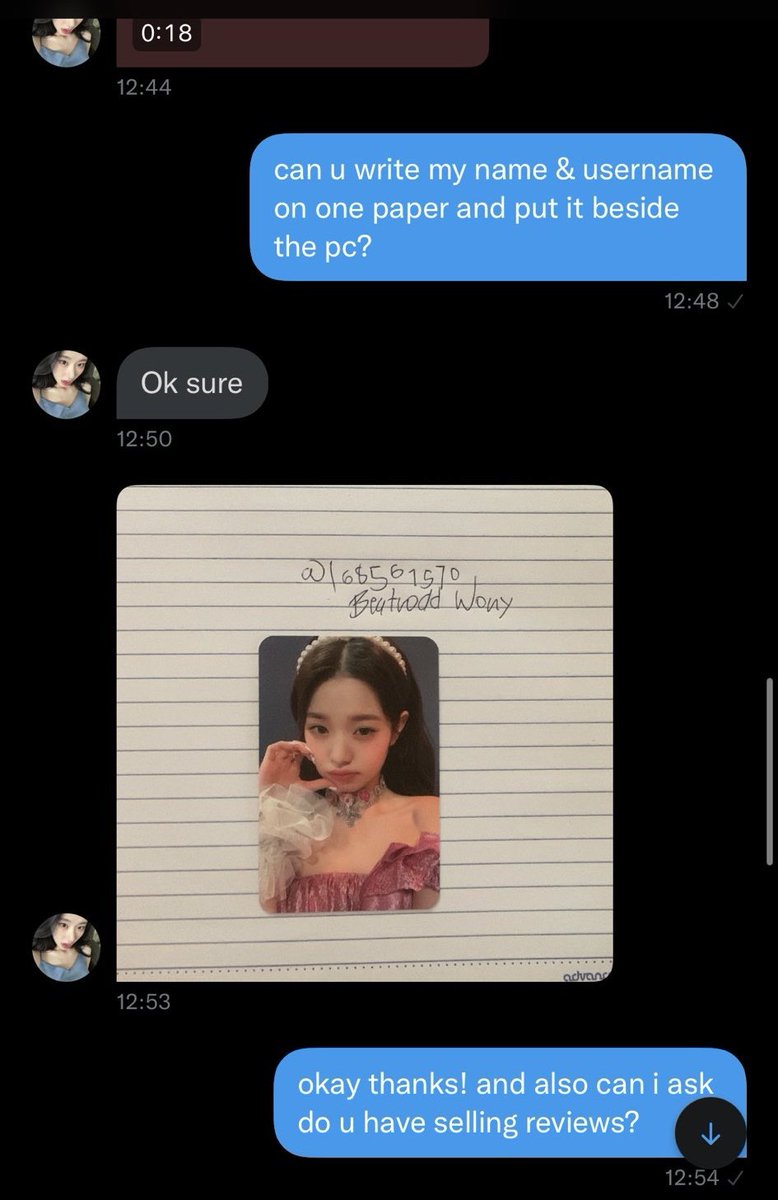 kazvuh4's tweet photo. [HELP RT KAYAKNYA SCAMMER]
@.richaeryeongz 
Dia punya wonyoung betroad, pc nya juga asli tapi mau nipu ke orang luar. Targetnya kebetulan mau nitip di aku ( sebagai jasa warhouse ).

Liat aja ini bukti buktinya deh, dia ngakunya orang filipina lagi liburan ke indo mau jual pc https://t.co/cAigndgAis