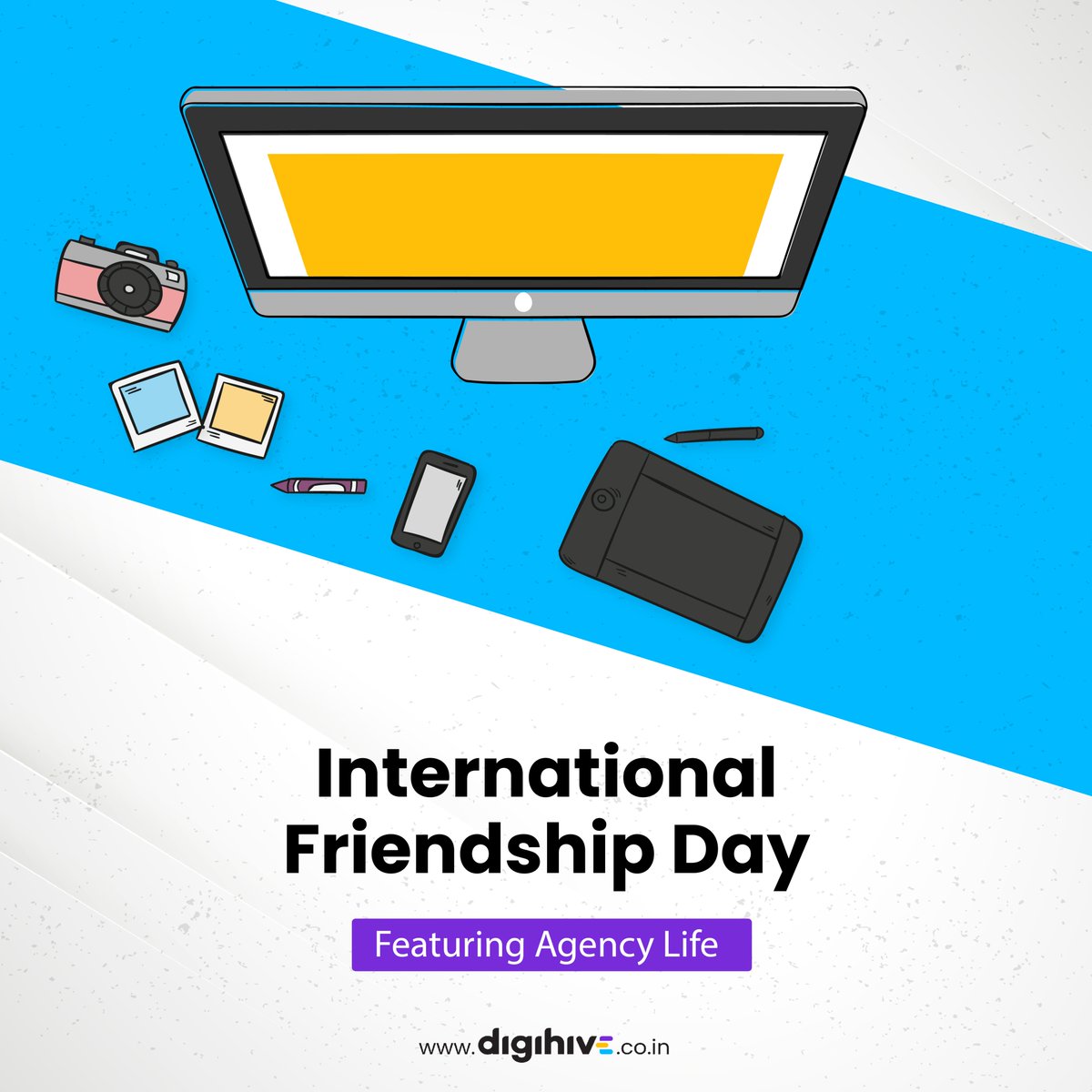 DigihiveLtd's tweet photo. International Friendship Day Ft. Agency Life! 

#InternationalFriendshipDay #Digihive #socialmediaagency #comment https://t.co/ovgLIV0g2m