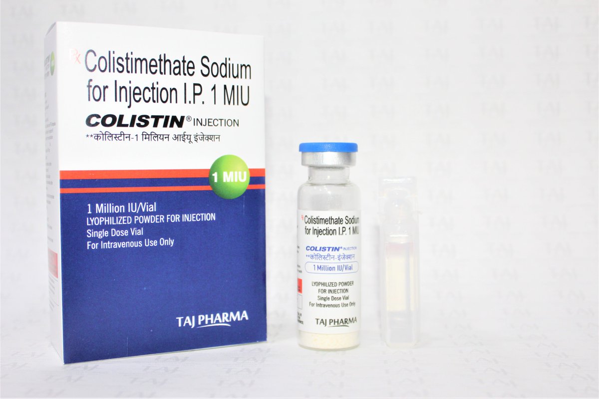 TAJPHARMACEUTI1's tweet photo. #Colistimethate Sodium for #Injection IP 1 MIU
Brand Name#Colistin 1
#Strength1 MIU
Injection SiteIV or IM
FormInjection
Packaging TypeBox
#Composition#Colistimethate Sodium (1 Million IU)
Email:- info@tajpharma.com
#Generic #Tajpharma #Manufacturer https://t.co/hvR6NHzGWh