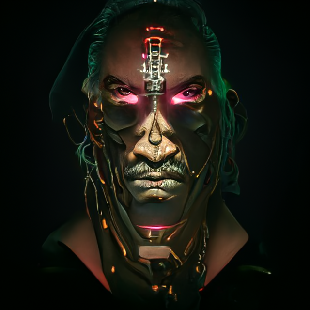ElevatedNine's tweet photo. Some results from the #portraitgenerator model on #discodiffusion. I used init images but the images are totally unrelated to the output.
#portraits #aiart #AiArtwork #cyberpunk #necro #fantasyart https://t.co/sjImFdUMeC