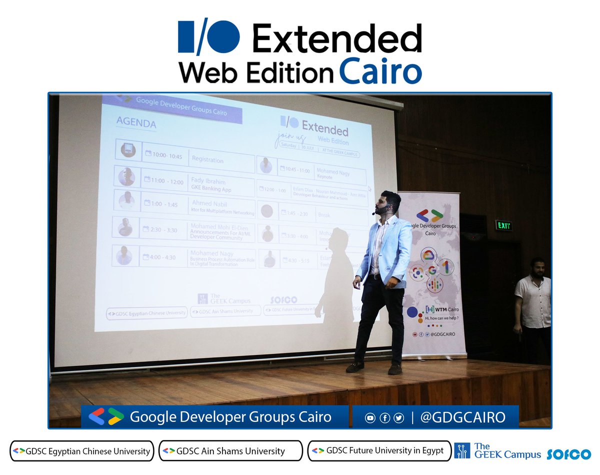 GDGCairo's tweet image. Our Event #Google_IO_Extended_Web_Edition_22_Cairo
is launched. 🥳
Now we have Mohamed Nagy on stage giving the keynote of the event opening as GDG Cairo Lead 🔥

#GDGCairo #IOExtended22 #IOExtendedWebEdition #IOExtended22Cairo #GoogleIO2022