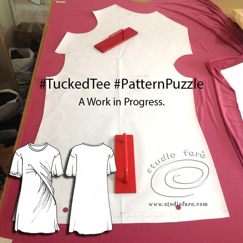 studiofaro's tweet image. Testing for the Tucked Tee fabric options.  Every fabric a different outcome. buff.ly/39RDS94  #tuckedtee #patternpuzzle #wellsuitedblog #sewingpatterns #stretchpatterns