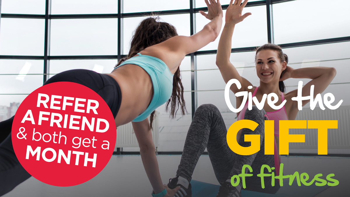 Today is World Friendship Day, so share the gift of fitness with a loved one! If you refer a friend to us and they take out a membership, you both get a month completely FREE! Find out more here: ow.ly/Jg8i50K7l51