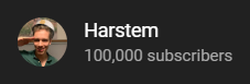 Hamster_Designs's tweet photo. Congrats to @HarstemSc2 for 100k subs! It wasn't that long ago when I started on the channel at 17k. It's been a wild ride! https://t.co/Y6DGiOjmeU