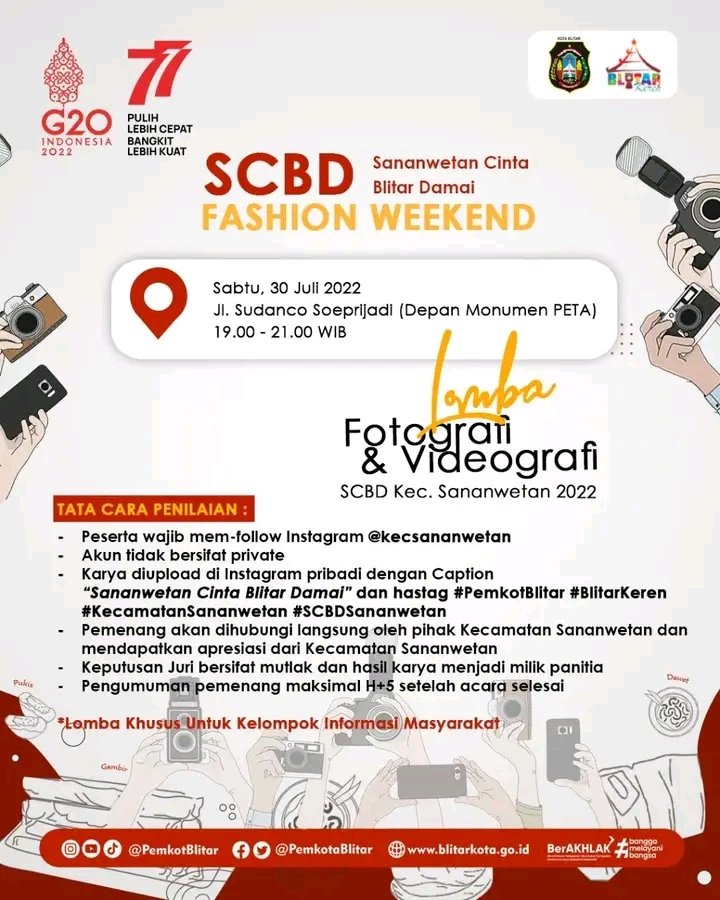 Monggo, Blitar Fashion Weekend, alamat tertera #ootd #blitar #blitarraya