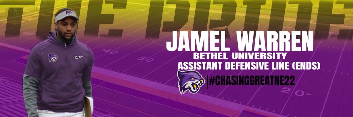 Happy to announce the addition of @Coach_Mel_UTM to the <a href="/BU_FootballTN/">Bethel University Football (TN)</a> coaching staff! He is a bright young mind and has a great future ahead of him! Glad to have him here in Mack Town! Welcome to #ThePride Coach! #ChasingGreatne22