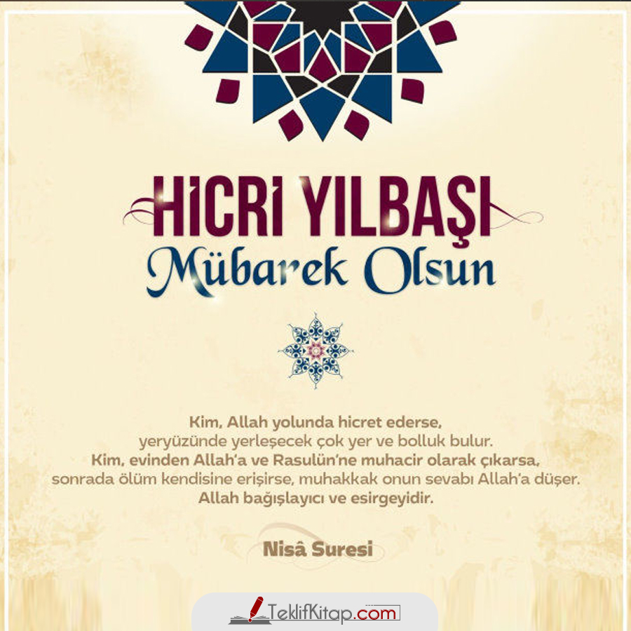 Yeni Hicri Yılımız Mübarek Olsun....