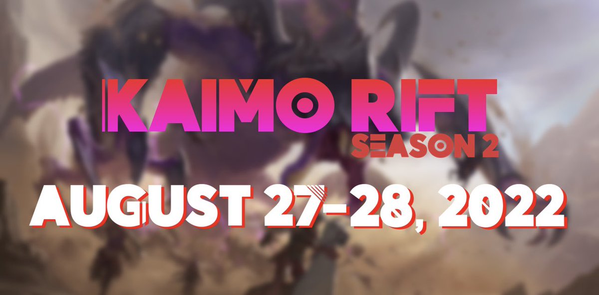 KKaimo_'s tweet photo. Back at the table… Now, where was I? 😏

Kaimo Rift Season 2
August 27-28, 2022
48 decks
16 participants
1 Champion

See you there 👀 https://t.co/VN02QigdKT