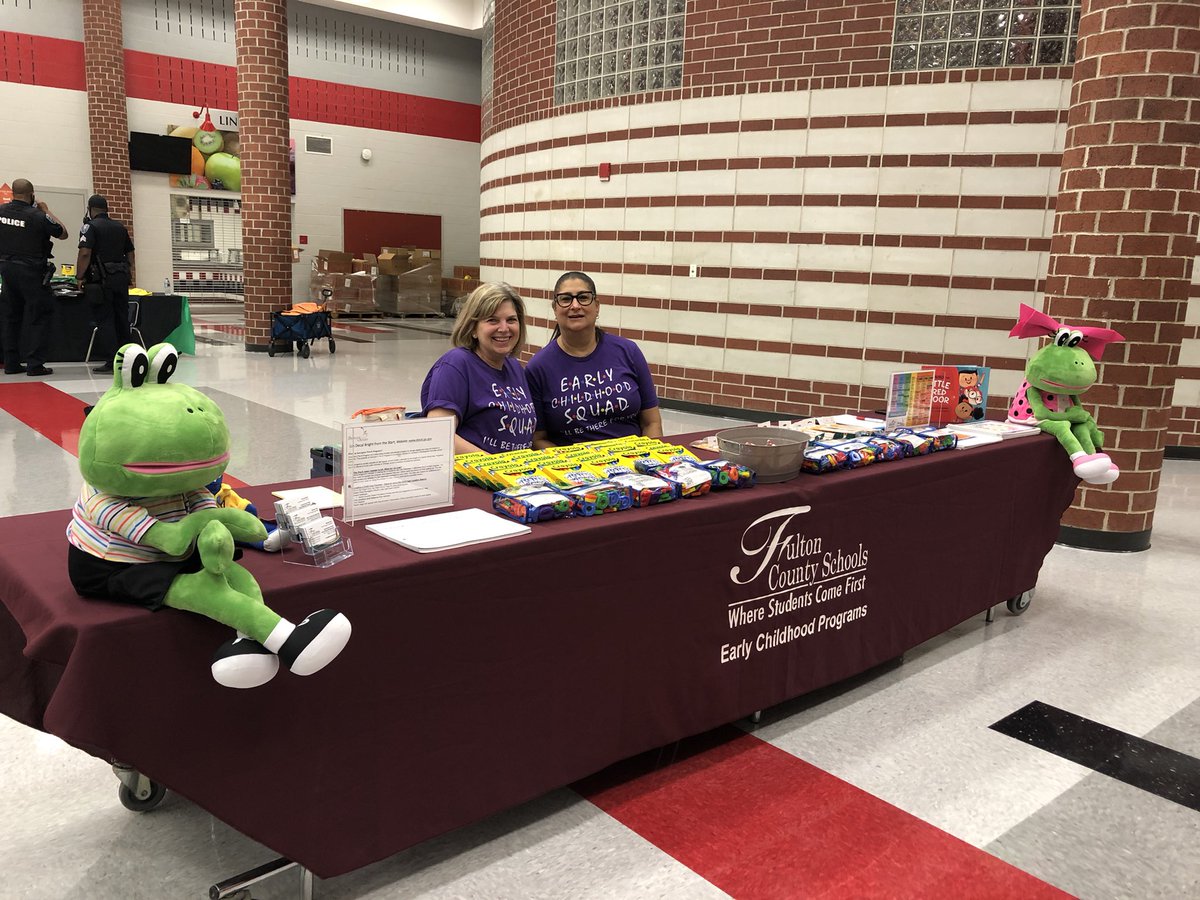 Pamela Weiser (@fcs_prek) on Twitter photo Stop by the Early Childhood table at First Day Fulton Banneker! Can’t wait to meet our Pre-K friends!!! <a href="/cervasioforever/">Michele Irwin</a> <a href="/nolefanhb/">Heather</a> <a href="/YalandaBellEDU/">YalandaEDU</a> <a href="/FultonCoSchools/">FultonCountySchools</a> Stop by the Early Childhood table at First Day Fulton Banneker! Can’t wait to meet our Pre-K friends!!! <a href="/cervasioforever/">Michele Irwin</a> <a href="/nolefanhb/">Heather</a> <a href="/YalandaBellEDU/">YalandaEDU</a> <a href="/FultonCoSchools/">FultonCountySchools</a>