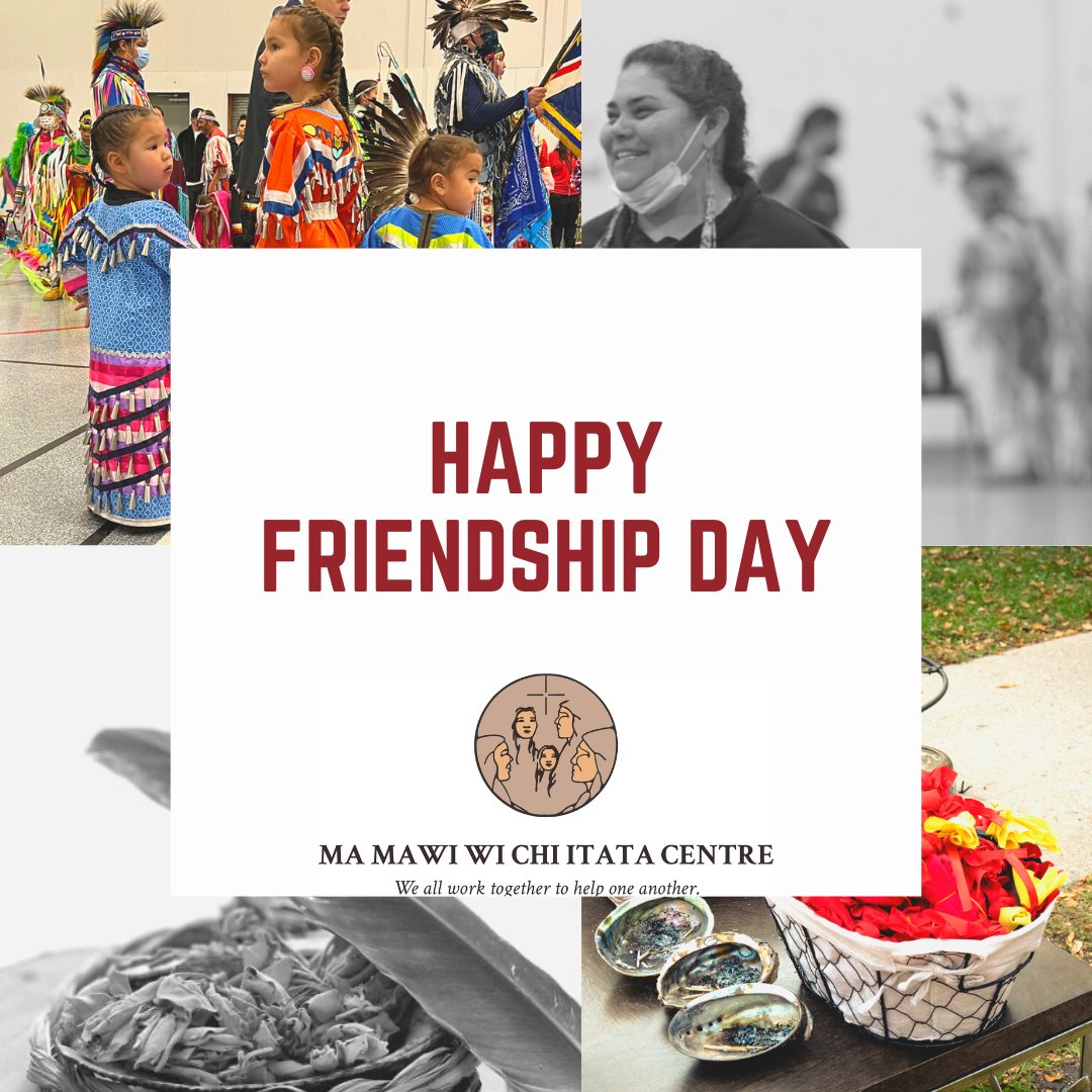Happy International Friendship Day! We are grateful for all the friends who are a part of our network of support and play a role in helping us emotionally and mentally! #MaMawi #Winnipeg #NorthEndWPG #InternationalFriendshipDay