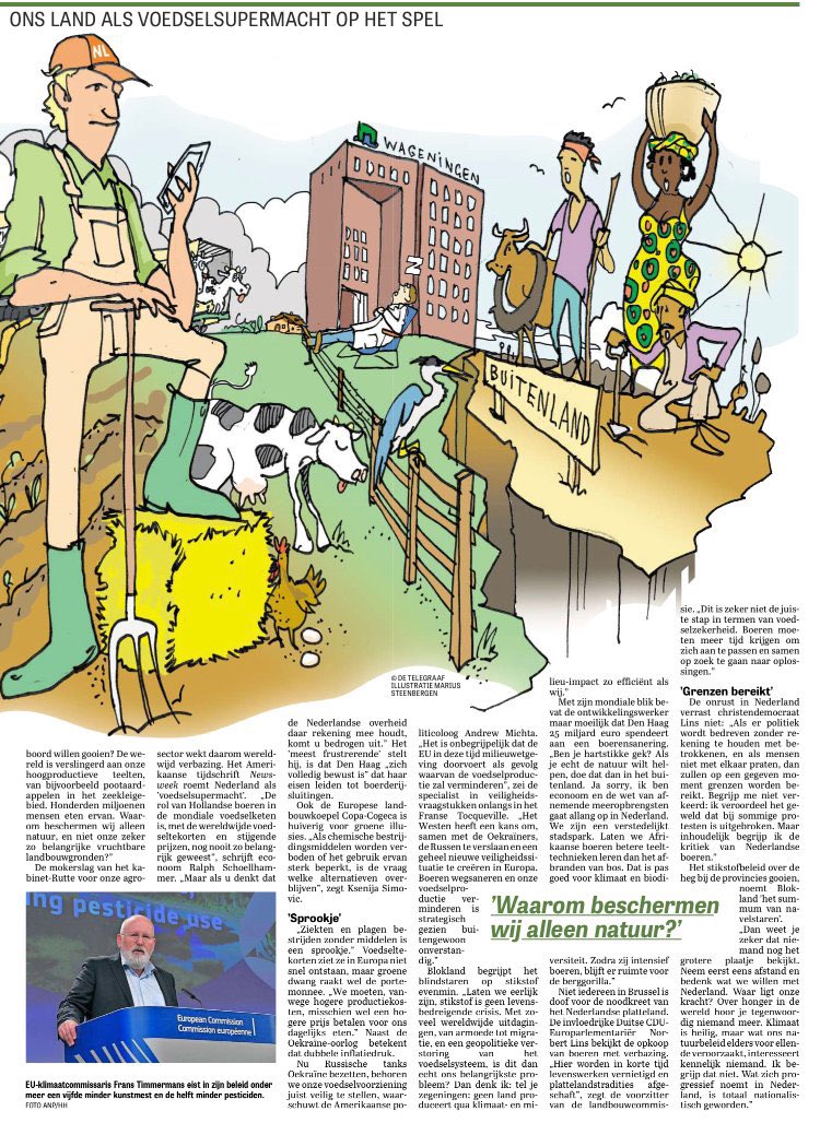 HelmaLodders's tweet photo. Met stijgende verbazing kijkt de wereld hoe groene Brusselse regels en de Haagse sloophamer een ‘voedselsupermacht’ ontmantelen. Navelstaren op stikstof tijdens geopolitieke crisis lijkt roekeloos. Over honger hoor je niemand meer. Goed verhaal! @alexanderbakker @terugindepolder https://t.co/LczzOKpX9H