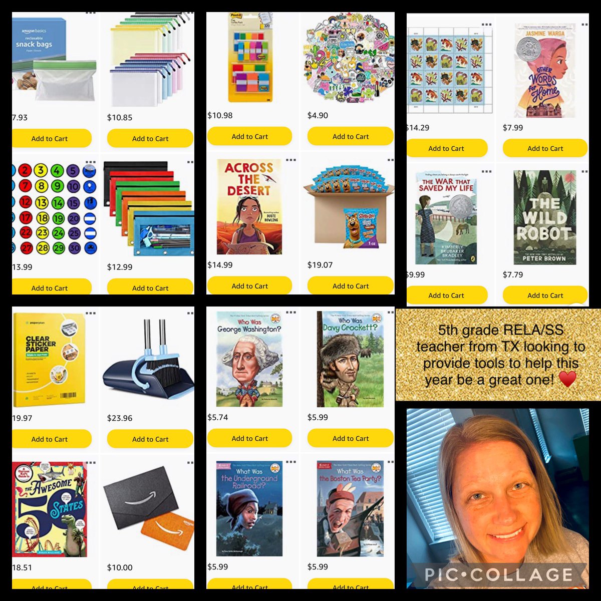 Yay! I’m out of Twitter jail! Lol Happy Saturday! What’s on the agenda? Me-being lazy! 😊👍🏻 I pray I and others have success with #clearthelist today! I teach 5th grade just outside of Houston, TX. Hoping to get supplies, books, &amp; snacks.♥️#teachertwitter amazon.com/hz/wishlist/ls…?