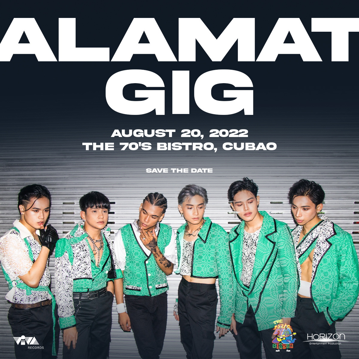 Official_ALAMAT's tweet photo. We heard you! ALAMAT Gig Part 2 at the 70's Bistro, Cubao! 

Save the date, August 20, 2022.
Ticket Selling and Guests reveal on August 1!
#ALAMATGig2 https://t.co/HqrmnoBs7N