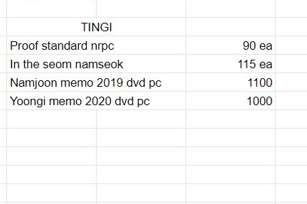 jinbreadscart's tweet photo. wts lfb bts ph tingi
π > #jinbreadsells
Proof nrpc + in the seom + memo 2019/2020 dvd pcs
β’ payo / can do 3 days reservation
β’ rfs: need funds
reply mine/dm to claim
rcbyt!
t. wts lfb bts proof nrpc rm jin suga jhope jimin v jungkook memo 2019 2020 dvd pc https://t.co/ZYoSyEffFa