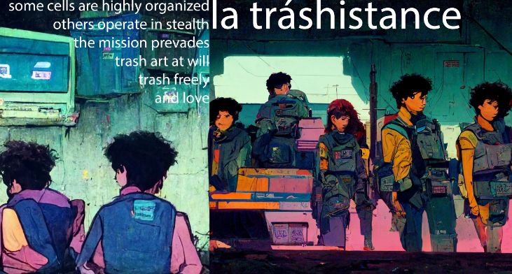MSTRVLDZ's tweet photo. Psst.. hey you
.10 $XTZ
Wait, what's this?
a (la tráshistance) Cell A insert?
...
WARNING
Collecting this piece may or may not
result in reward or consequence
Whose side are you on anyways?
#trashwars #trashart #teztrash
https://t.co/ixfGzBRSnW
Things have escalated quickly https://t.co/9eFTe16dSD