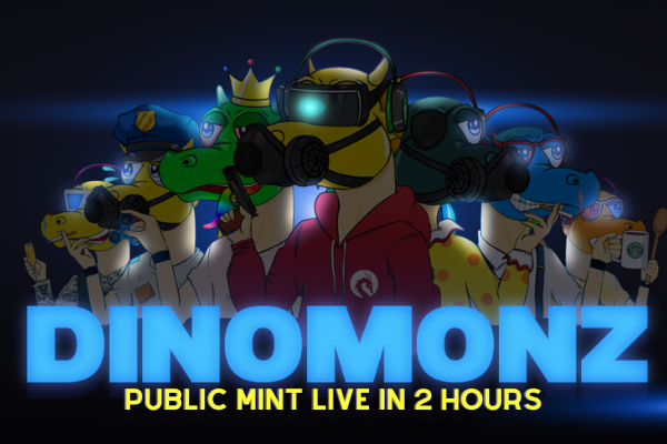 Mint Live in next 2 hours
👉🏻Join discord to mint Dino

#solana #sol #eth #mint #nfts #nft #live #livenow