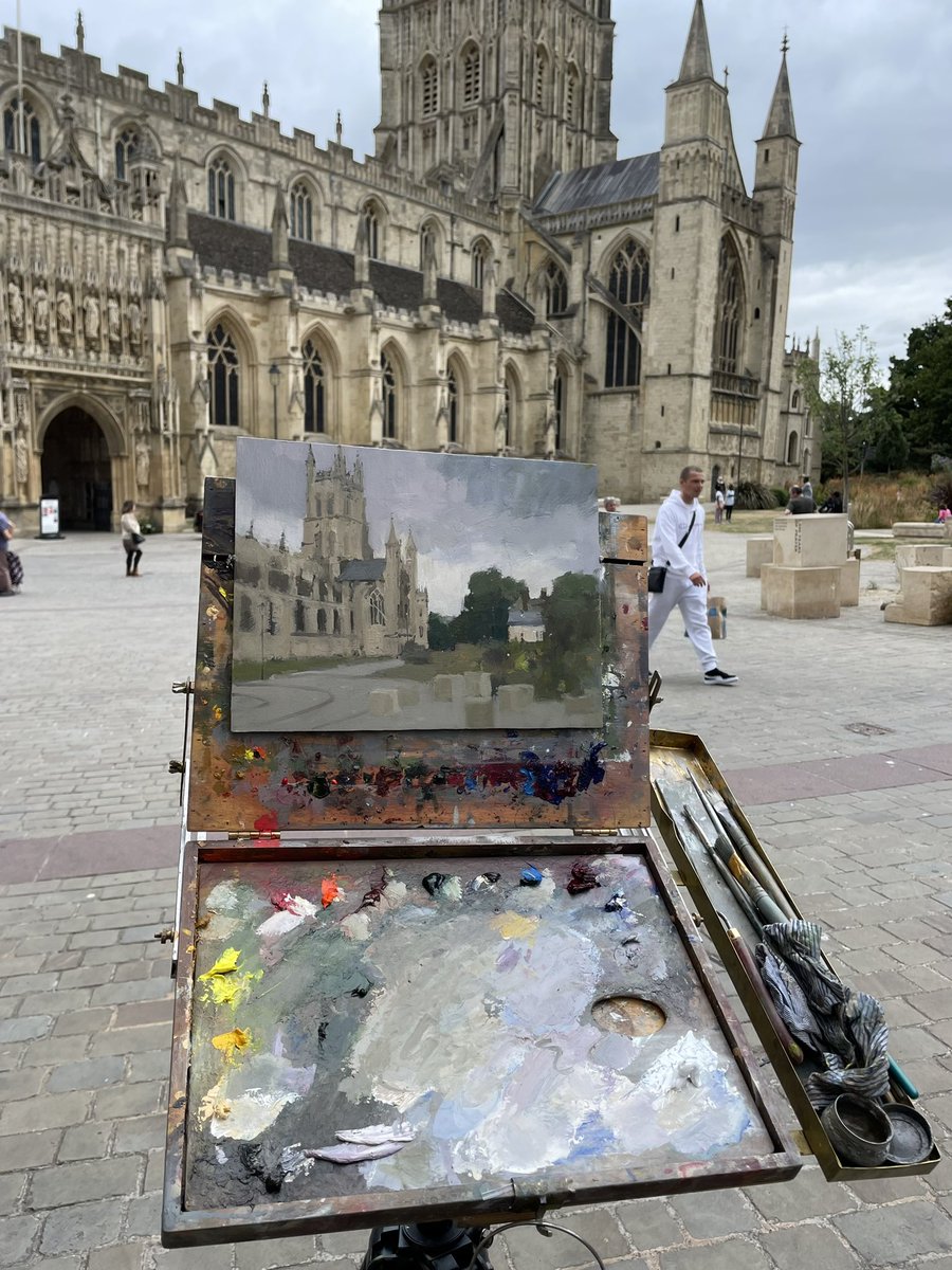 What a fantastic day at the #artinthecity painting event. Heading off shortly to check out the paintings from today with fellow judge @haideejosummers 
Great to be here with some fantastic artists