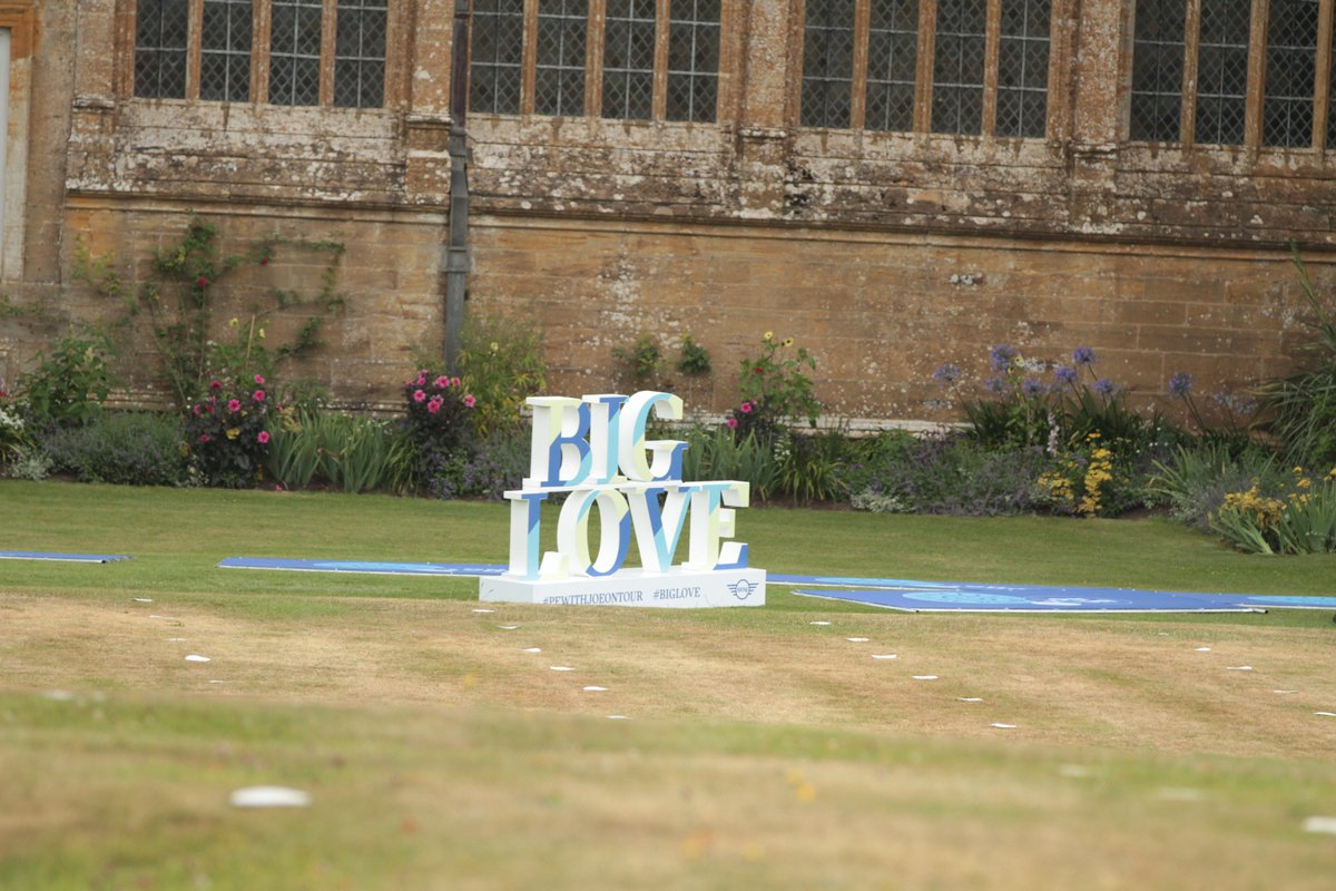 Joe Wicks aka <a href="/thebodycoach/">Joe Wicks</a> is on a 6 day Tour! Kicking off <a href="/fordeabbey/">Forde Abbey & Gardens</a> tomorrow 31st July, Sunday. 
It's setting up day and it's looking pretty good!