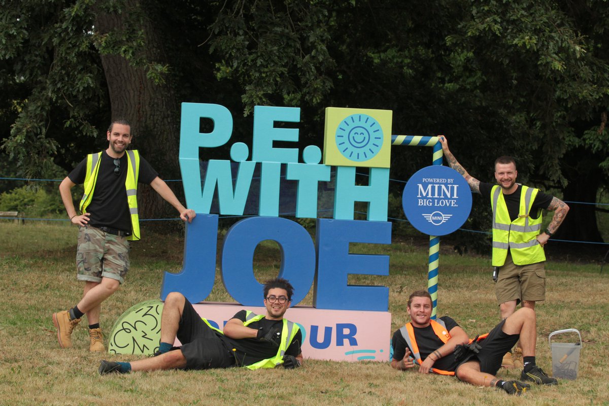 fordeabbey's tweet photo. Joe Wicks aka @thebodycoach is on a 6 day Tour! Kicking off @fordeabbey tomorrow 31st July, Sunday. 
It's setting up day and it's looking pretty good! https://t.co/mmMrEpJl1W