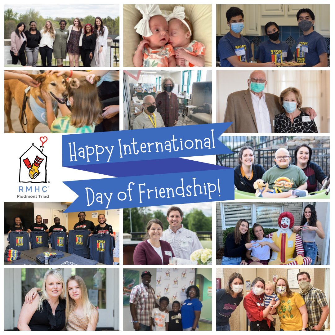 At RMHCPT we celebrate friendships of all shapes and sizes! Happy International Day of Friendship! ❤️