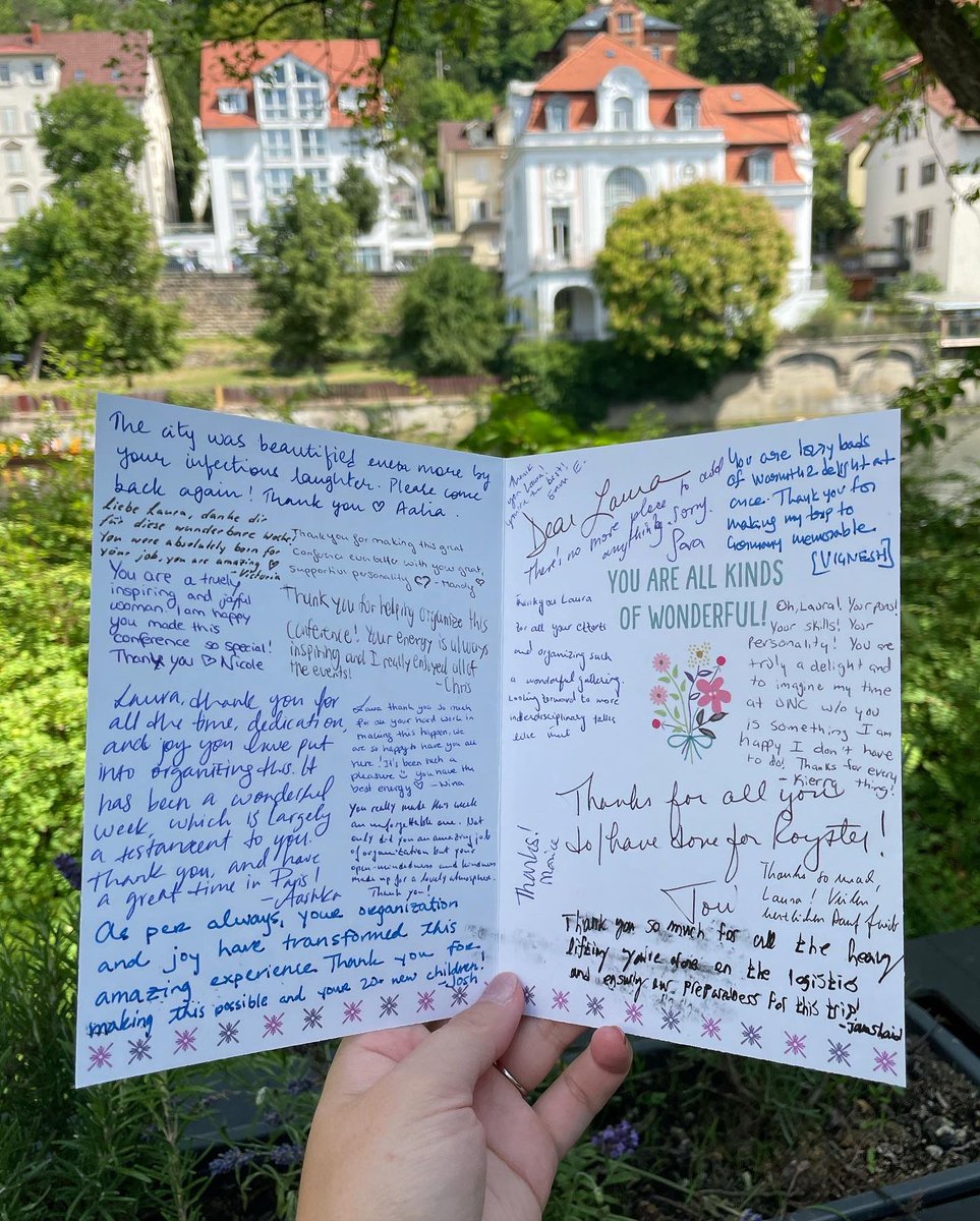 lepratt4's tweet photo. I don’t think I have the words to accurately describe just how full my heart is after such an incredible week. My 20 new kids will forever hold a special place in my heart. Already looking forward to #RoysterGlobal 2023 when I coordinate more chaos for them back in Chapel Hill. https://t.co/CF0B5e13R5