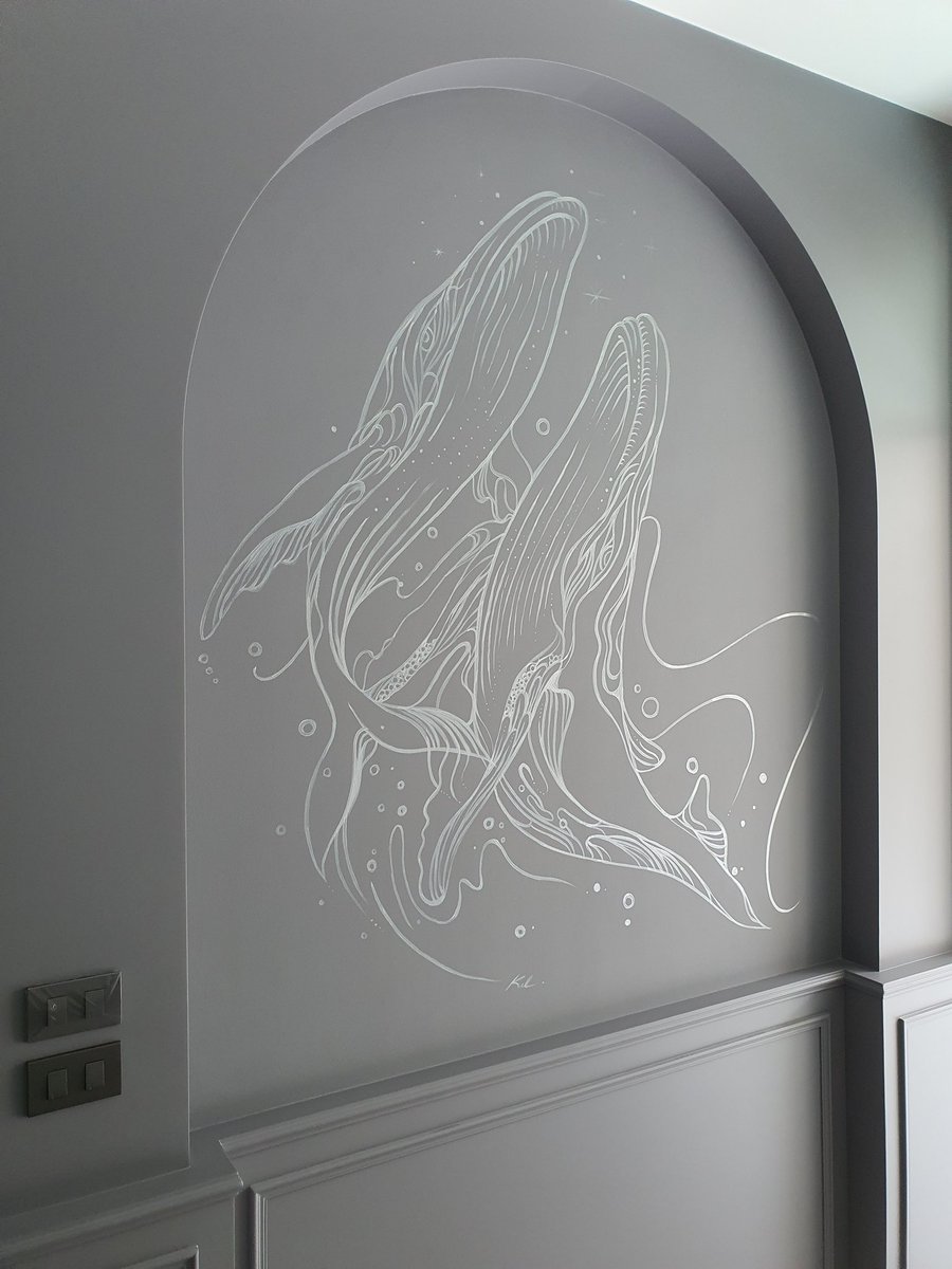 kullachart_'s tweet photo. Silver Whale #muralart #art #painting #wallpainting #wallpaper #decoration #illustration #illustrator https://t.co/QDIGKlIUYD