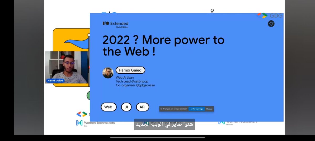 AhlemButterfly's tweet photo. Thanks @gaied_hamdi for the amazing session
#webdevelopment
#flutterdev #googleCloud #MachineLearning
#gdgsousse #gdgMonastir #gdgBeja  #IOExtended22 #googleio #ML @GDGMonastir @GDGBeja @GDGSousse @gdgmena @googledevgroups @WomenTechmakers https://t.co/CunmUtCHZB