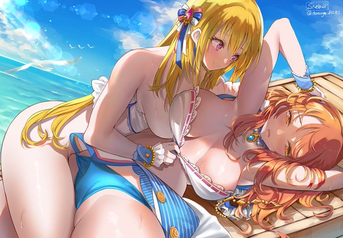 skeb115 ちとせと加蓮ちゃん🏖️ 