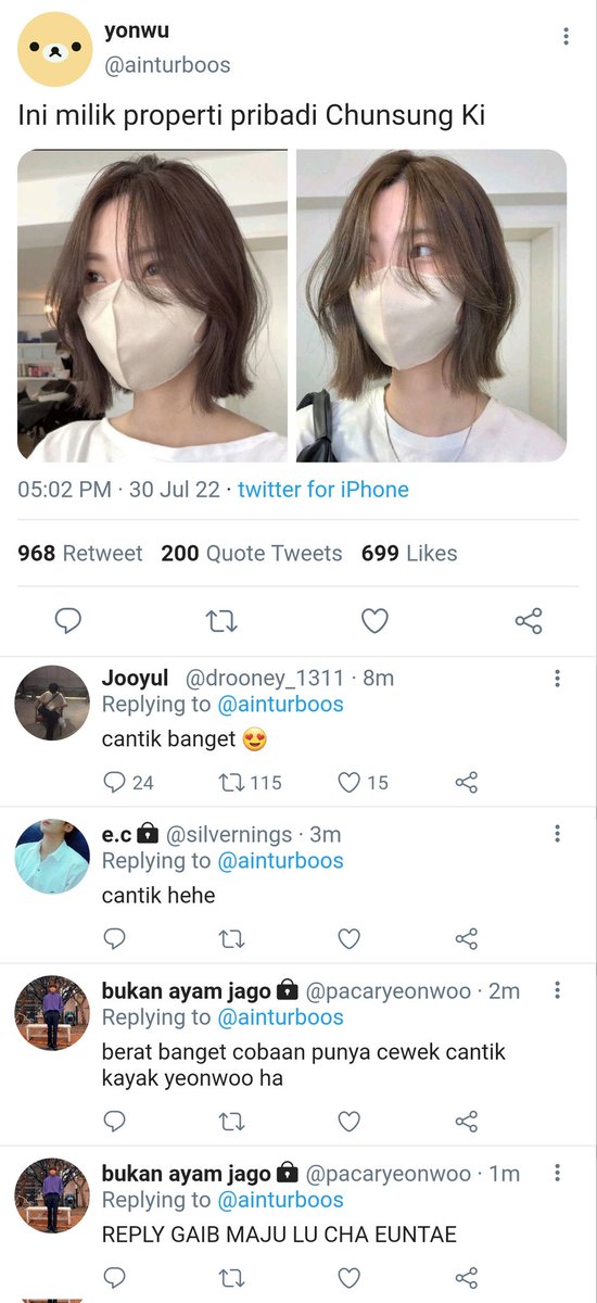 akunstreji's tweet photo. Chunsung x Yeonwoo 

One tweet au https://t.co/w0GqDXiPif