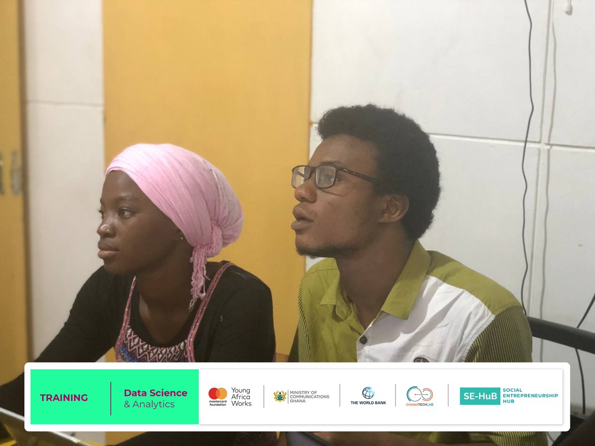 SEHUBGH1's tweet image. 𝗗𝗮𝘁𝗮 𝗦𝗰𝗶𝗲𝗻𝗰𝗲 𝗧𝗿𝗮𝗶𝗻𝗶𝗻𝗴
As part of testing the projects that have been developed by the trainees, they presented the projects for review. 
#GTLImpact
#Datascience
#GTLBaseProgram
@GhanaTechLab  @youngafricawks  @MastercardFdn   @WorldBankAfrica