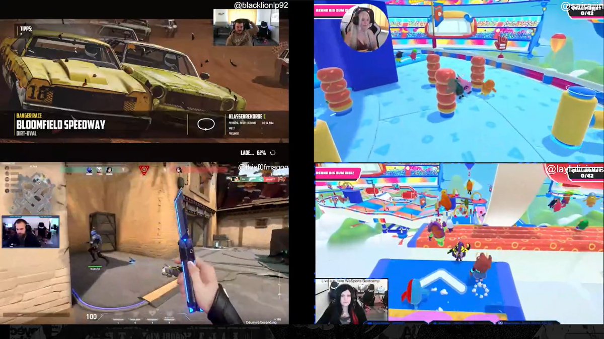 WeSports_Main's tweet image. Unsere Content-Creator sind gerade Live im Multistream auf unseren Twitch Kanal.🔥🔥

Schaut definitiv mal rein!

Hier: twitch.tv/wesportsbroadc…

#wesfamiliy #bootcamp #wesbootcamp #bootcampbuff