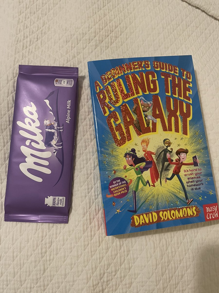 We have a new #bookgiveaway #Competition you can #win a copy of @DavidSolomons2 A Beginner’s Guide to Ruling the Galaxy and a bar of cosmic chocolate. Please RT, Tag and follow. Ends 5th August 2022. UK only. #giveaway #comp #Giveaways #edutwitter #books #Bookcomp @NosyCrow