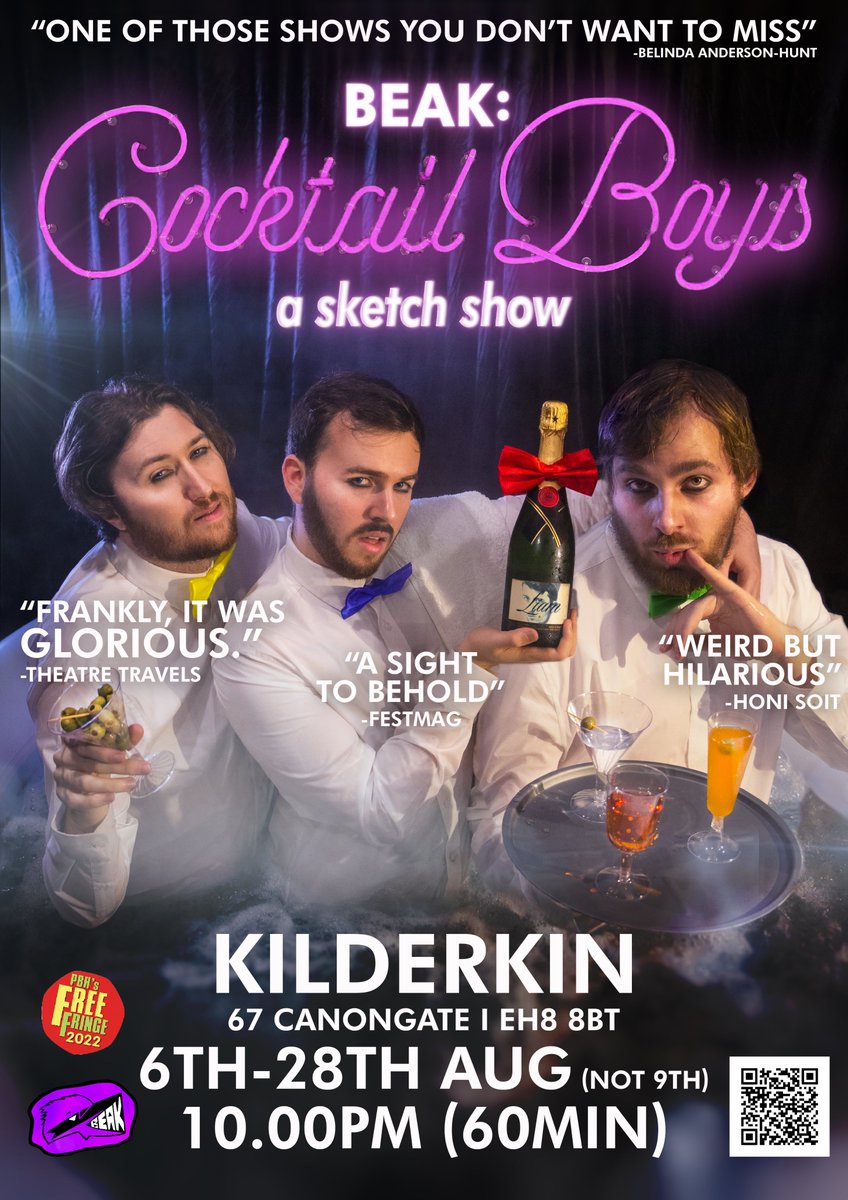 BEAKComedy's tweet photo. Come see us in edinburgh. https://t.co/v1Sr2pG80M
