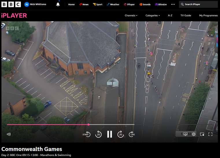 bcc_tweets's tweet photo. Great to see BCC on the BBC during the Commonwealth Games men's marathon in Birmingham this morning! And lovely to see winner Victor Kiplangat kneeling in a prayer of thanks at the end! #runthegoodrace #marathon #bccLife #CommonwealthGames https://t.co/v0bMQGmOE1