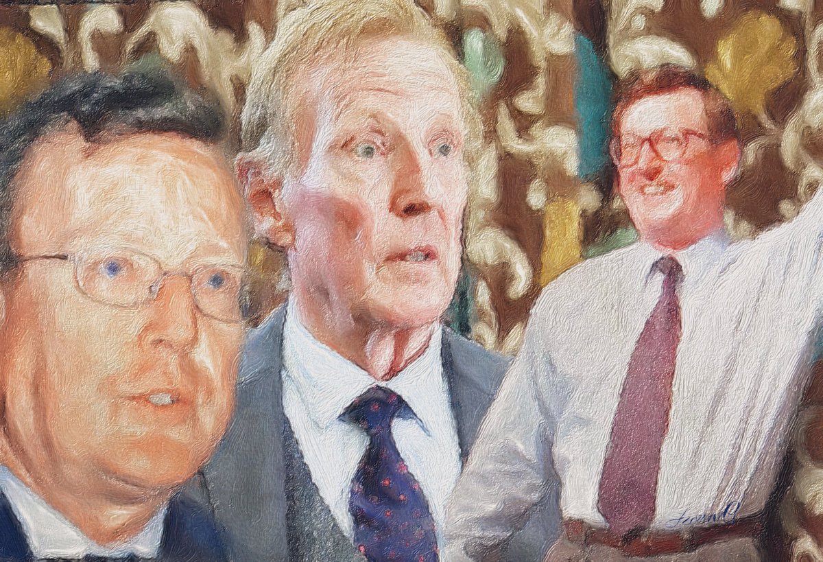 fobakesbadly's tweet photo. What a man he was, and we would not have known our wonderful hard fought peace without him.
@uuponline @BeattieDoug #LordTrimble #peacemaker #portrait #digitalart https://t.co/G9bD4AMIsK