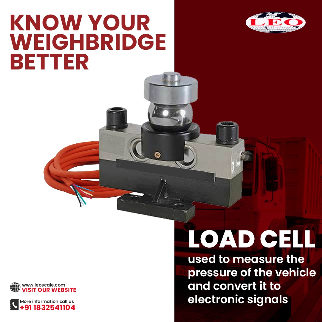The load cell is the most important piece of a #weighbridge, which converts the vehicle pressure into measurable electrical outputs.

To know more call on +91 183 254 1104 or visit leoscale.com

#LeotronicScales #Weighingmachine #weighbridgemanufacturer #truckscales